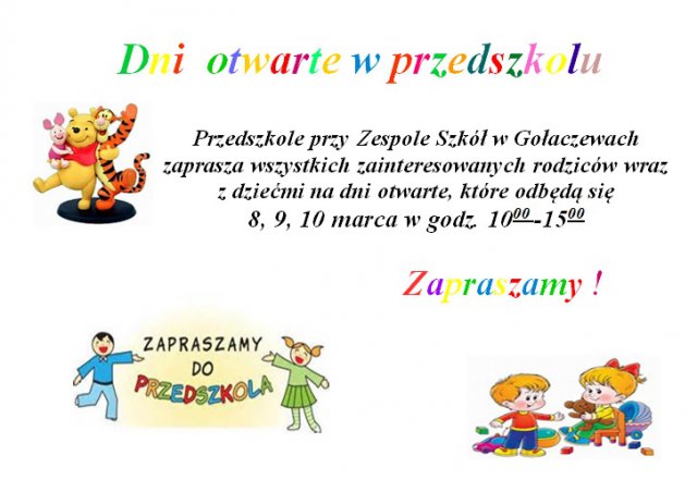 Dni otwarte przedszkola